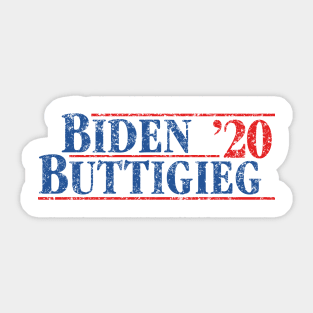 Joe Biden and Pete Buttigieg on the one ticket. Politique Biden Buttigieg 2020 Vintage Designs Sticker